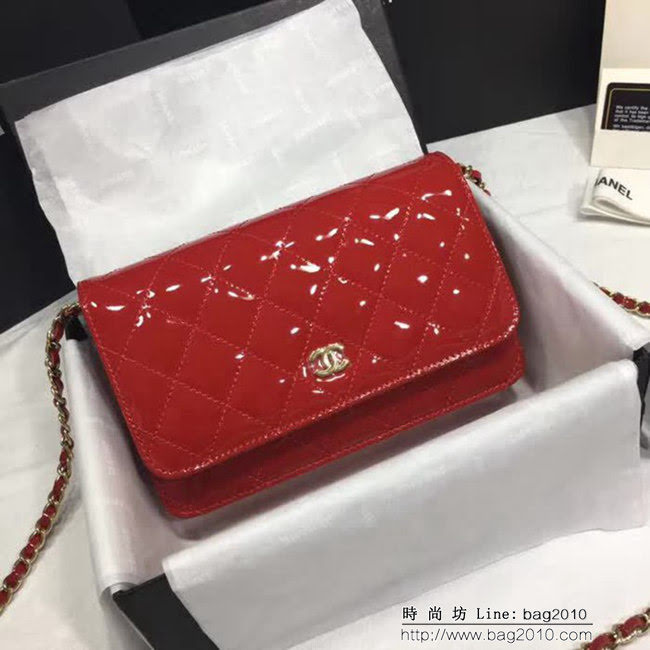 香奈兒CHANEL 33814 經典款 發財包 漆皮系列 DSC1149